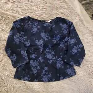 Cute blue floral GAP top size XS